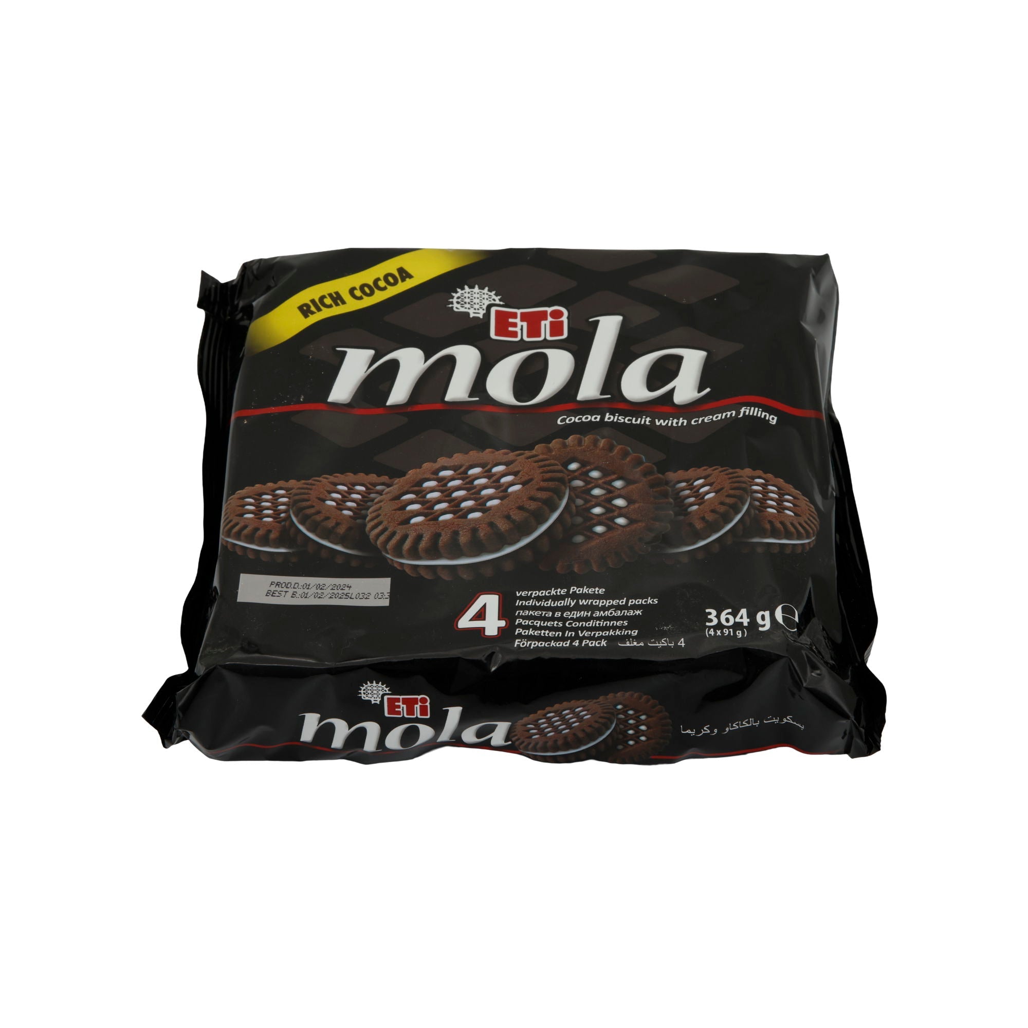 Kekse Eti Mola | Kakaokekse | mit Cremefüllung | 364 g ETI